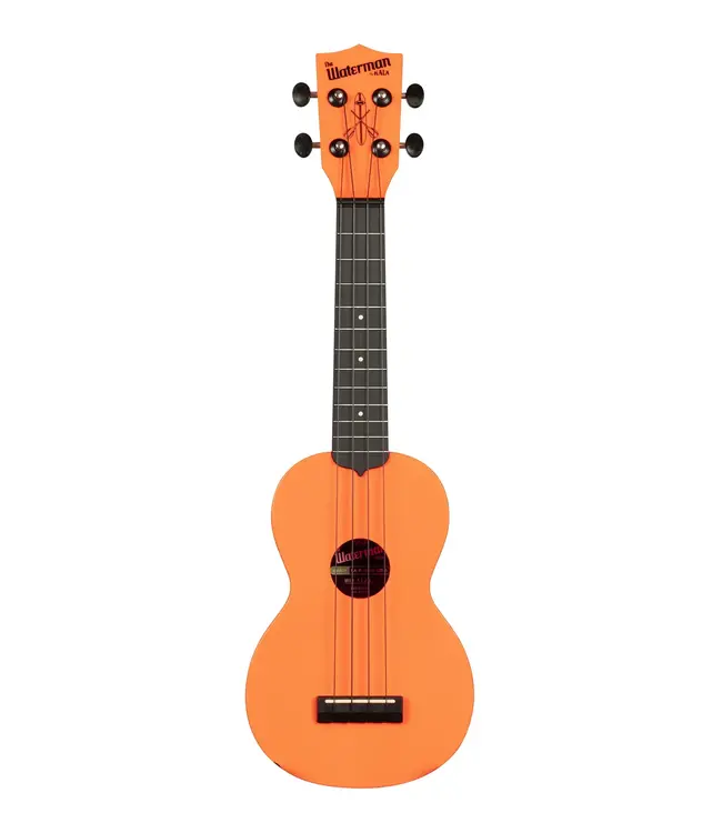 Kala KA-WMS-OR-S Waterman Soprano Ukulele, Sunset Orange