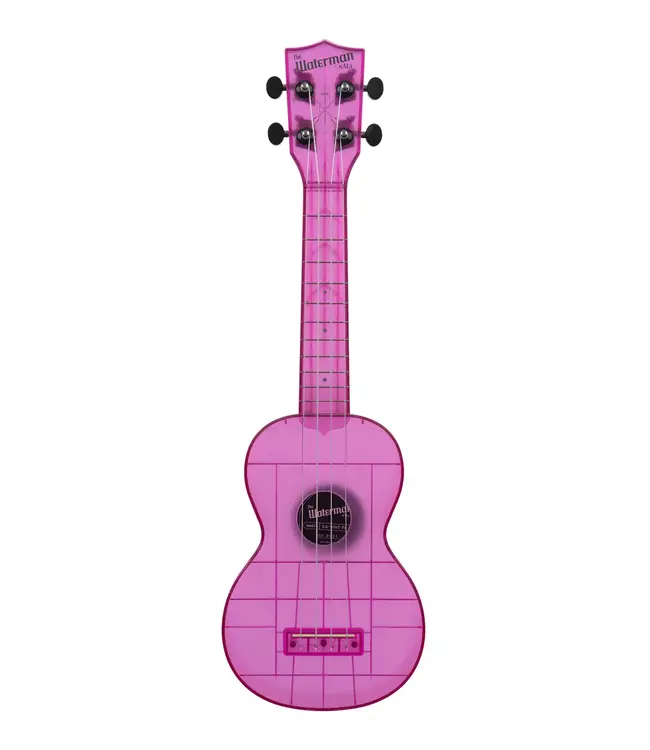 Kala KA-WMT-PL-S Waterman Soprano Ukulele, Transparent Amethyst Purple