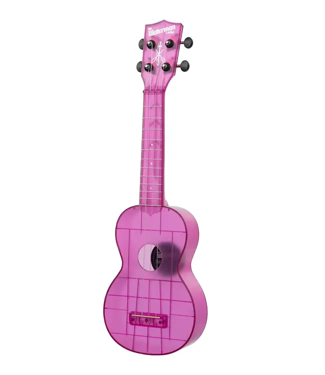 Kala KA-WMT-PL-S Waterman Soprano Ukulele, Transparent Amethyst Purple