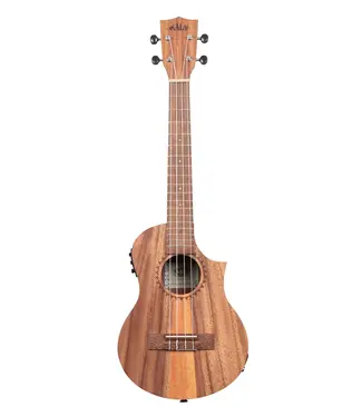 Kala Kala Teak Tri-Top Tenor Ukulele with Cutaway & EQ