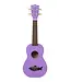 Makala Shark Bridge Soprano Ukulele, Sea Urchin Purple