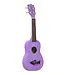 Makala Shark Bridge Soprano Ukulele, Sea Urchin Purple