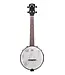 Kala KA-BNJ-C Black Maple Banjo Concert Ukulele with Bag