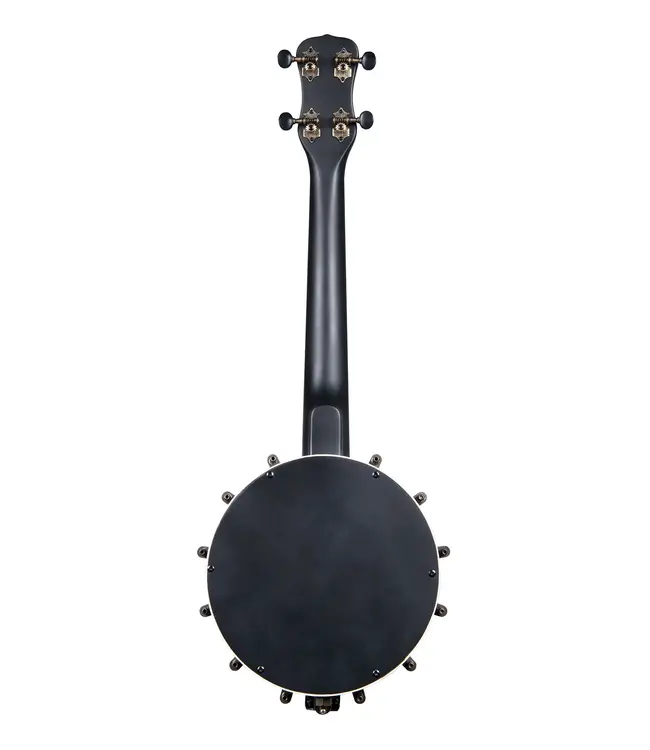Kala KA-BNJ-C Black Maple Banjo Concert Ukulele with Bag