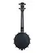Kala KA-BNJ-C Black Maple Banjo Concert Ukulele with Bag