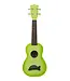 Makala Dolphin Series Soprano Ukulele, Green Apple Burst
