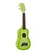 Makala Dolphin Series Soprano Ukulele, Green Apple Burst