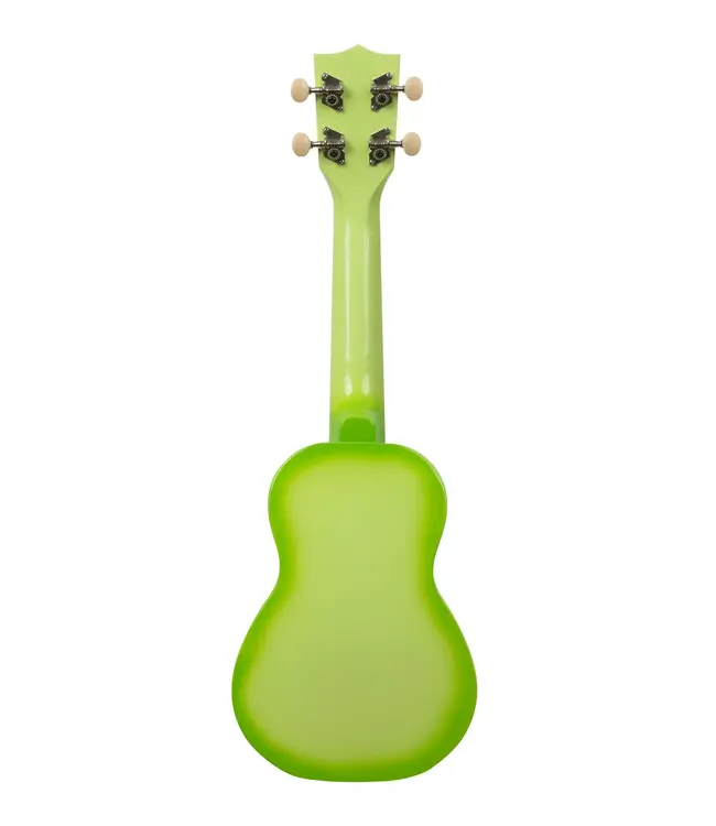 Makala Dolphin Series Soprano Ukulele, Green Apple Burst