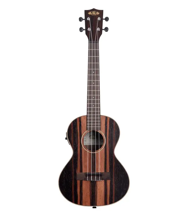 Kala KA-EBY-TE Tenor Ukulele with Pickup, Satin/Striped Ebony