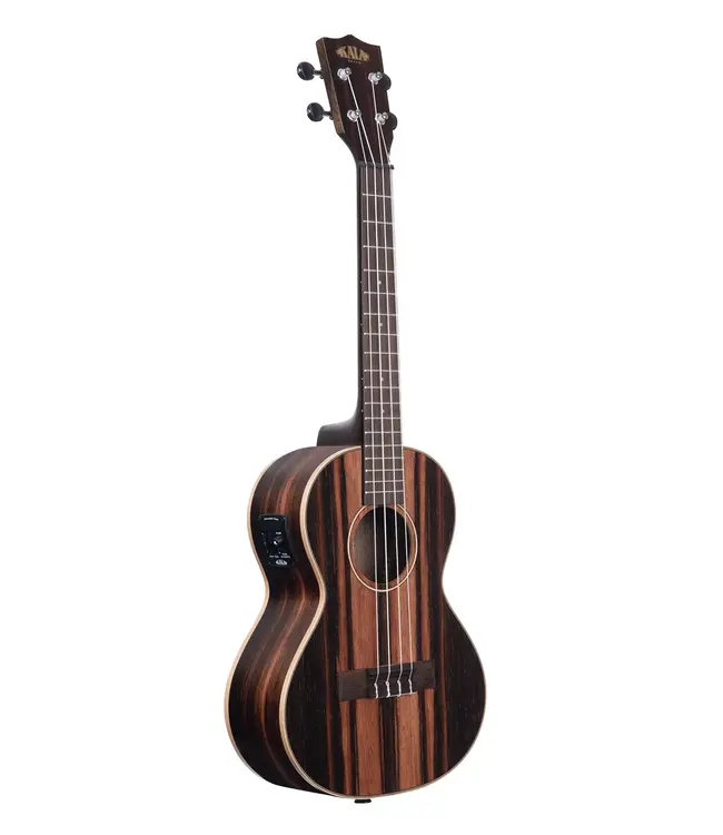 Kala KA-EBY-TE Tenor Ukulele with Pickup, Satin/Striped Ebony