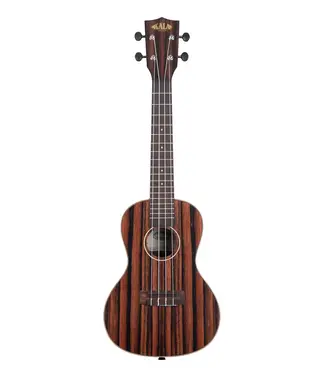 Kala Kala KA-EBY-C Concert Ukulele, Satin/Striped Ebony