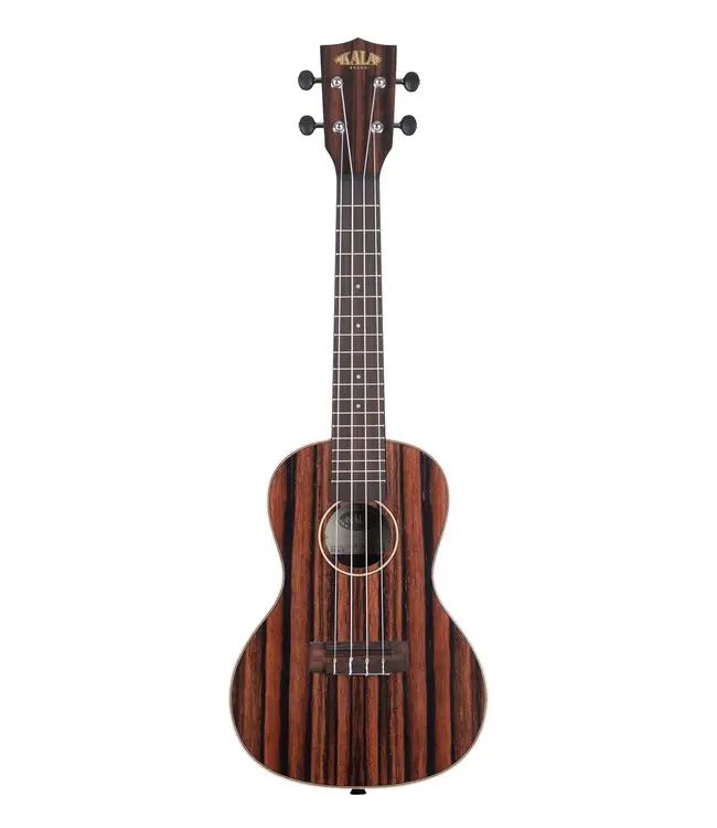 Kala KA-EBY-C Concert Ukulele, Satin/Striped Ebony