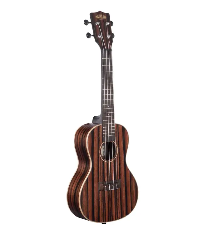 Kala KA-EBY-C Concert Ukulele, Satin/Striped Ebony
