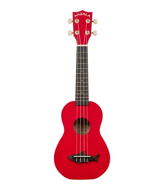 Kala Kala Makala Soprano Shark Series Ukulele, Red