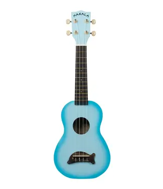 Kala Kala Makala Soprano Dolphin Series Ukulele, Light Blue Burst