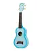 Kala Makala Soprano Dolphin Series Ukulele, Light Blue Burst