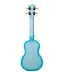 Kala Makala Soprano Dolphin Series Ukulele, Light Blue Burst
