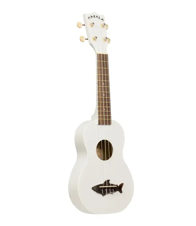 Kala Makala Soprano Shark Series Ukulele, White