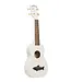 Kala Makala Soprano Shark Series Ukulele, White