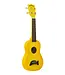 Kala Makala Soprano Dolphin Series Ukulele, Yellow Burst