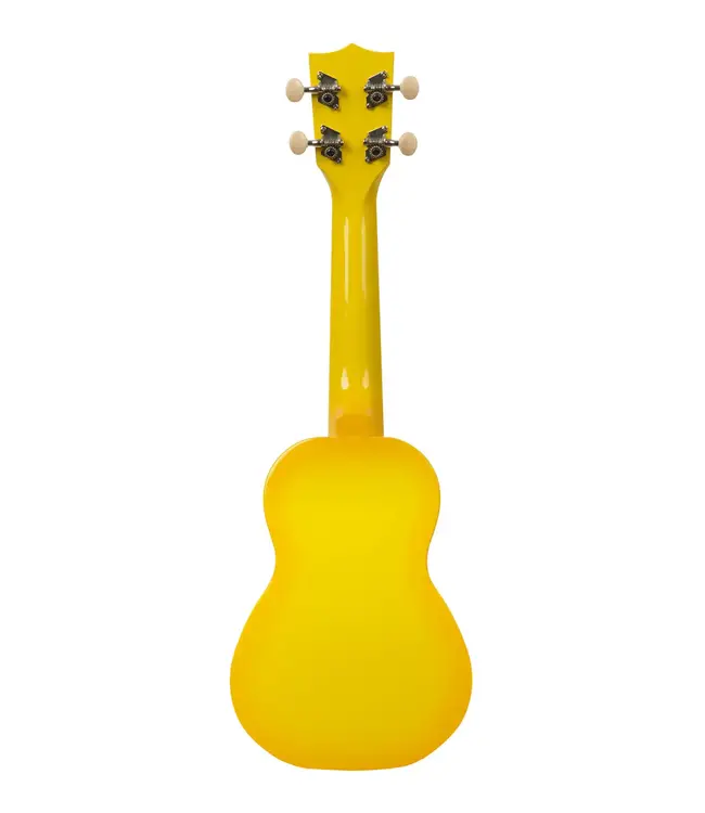 Kala Makala Soprano Dolphin Series Ukulele, Yellow Burst