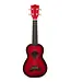Kala Makala Soprano Dolphin Series Ukulele, Red Burst