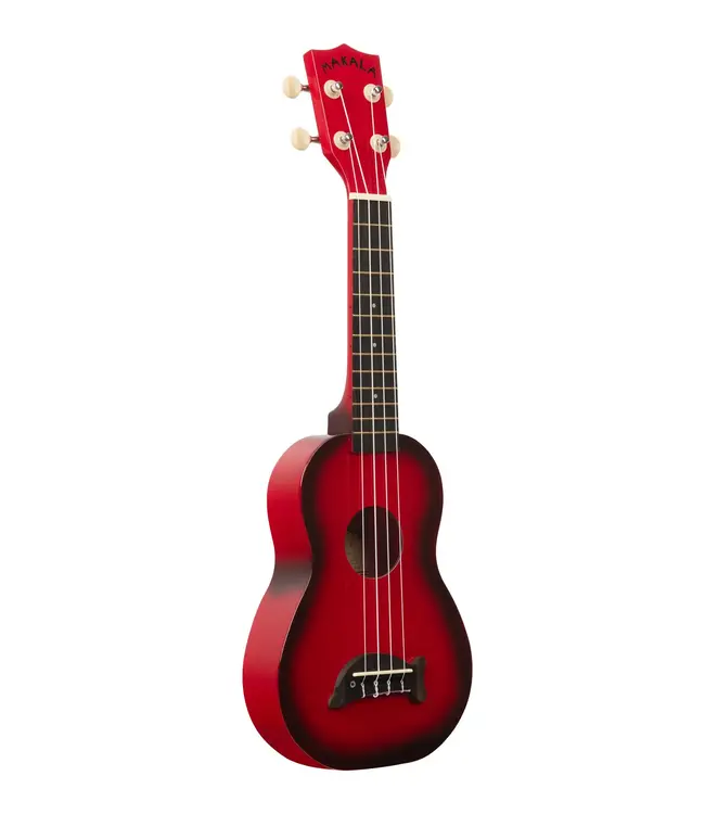 Kala Makala Soprano Dolphin Series Ukulele, Red Burst