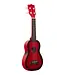 Kala Makala Soprano Dolphin Series Ukulele, Red Burst
