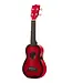 Kala Makala Soprano Dolphin Series Ukulele, Red Burst