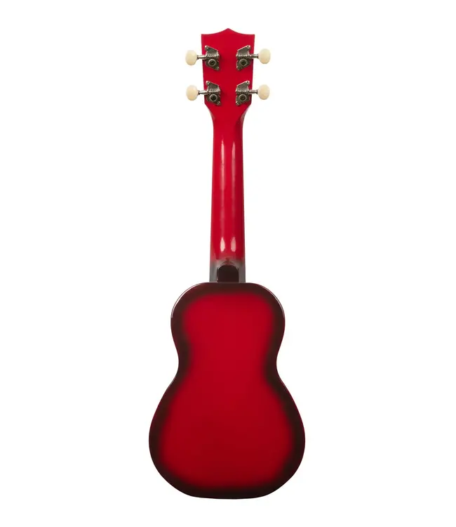 Kala Makala Soprano Dolphin Series Ukulele, Red Burst