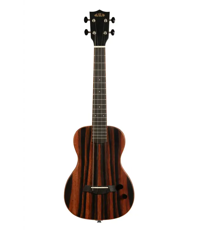 Kala Striped Ebony Solid Body Tenor Ukulele, with EQ & Bag