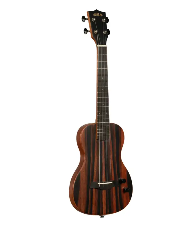 Kala Striped Ebony Solid Body Tenor Ukulele, with EQ & Bag