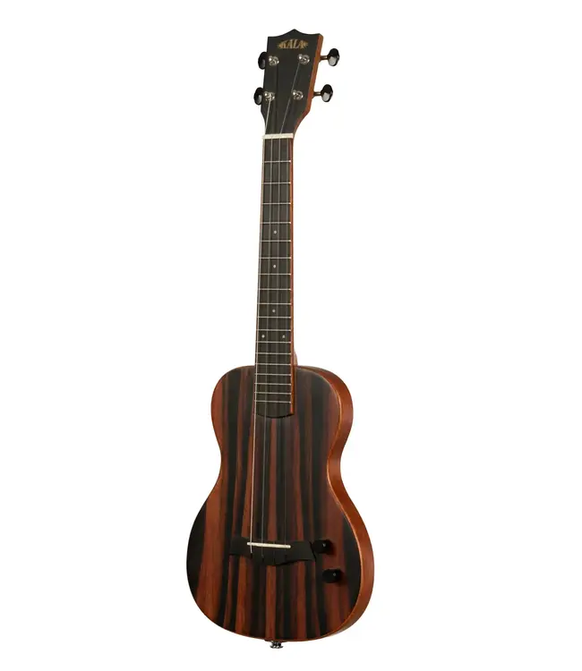 Kala Striped Ebony Solid Body Tenor Ukulele, with EQ & Bag
