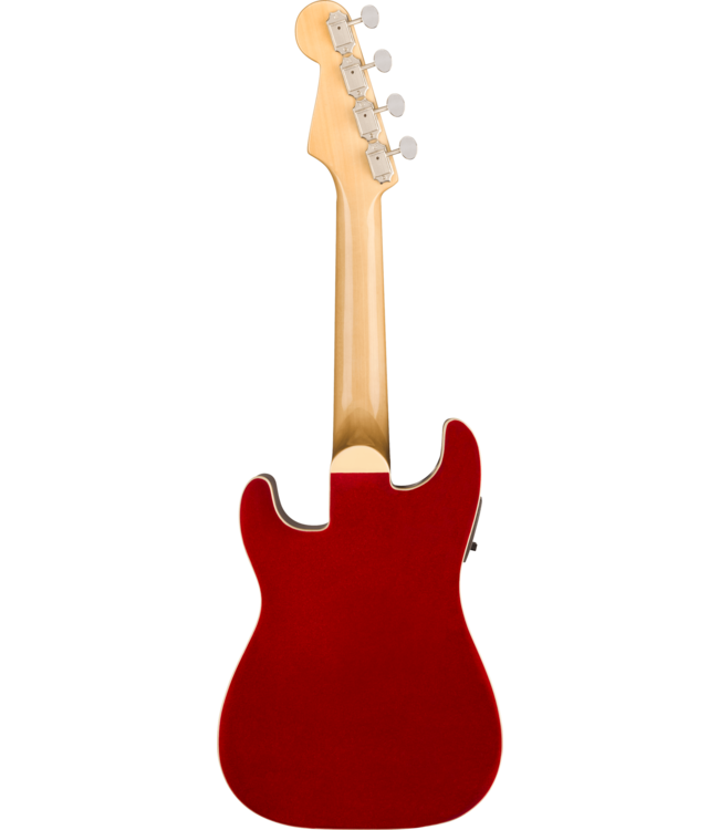Fender Fullerton Strat Uke, Walnut FB, Candy Apple Red