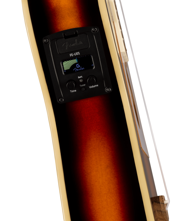 Fender Fullerton Tele Uke, Walnut FB, 2-Color Sunburst