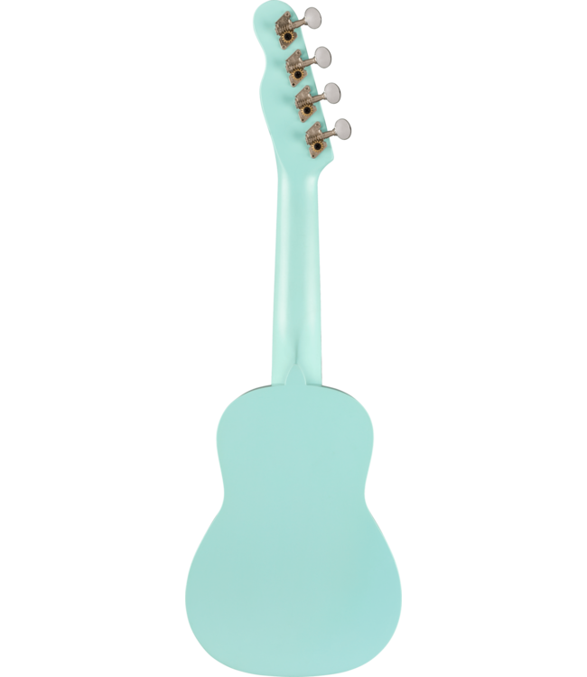 Fender Venice Soprano Uke, Walnut FB, Daphne Blue