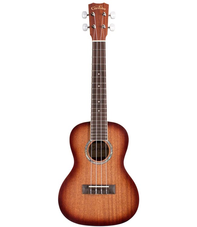 Cordoba 15CM-E Concert Ukulele, Mahogany w/ Edgeburst