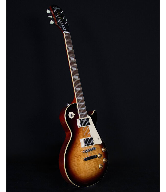 Epiphone Les Paul Standard 50s Figured Top, Bourbon Burst (Premium Gig Bag Included)