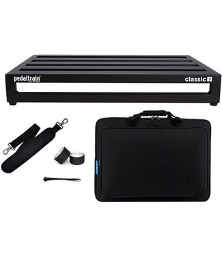 PedalTrain Pedaltrain Classic 3 Pedal Board with Deluxe MX Soft Case