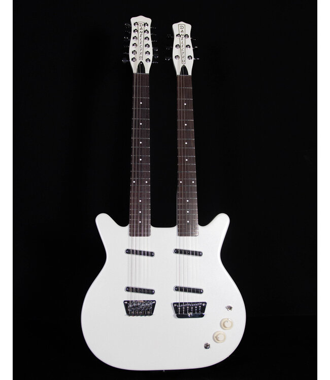 Danelectro 6/12 Doubleneck, White Pearl