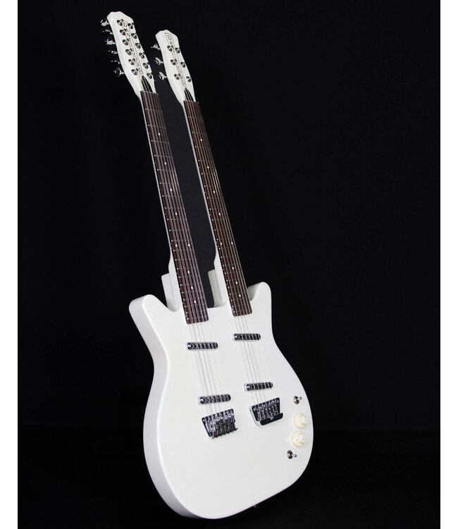 Danelectro 6/12 Doubleneck, White Pearl