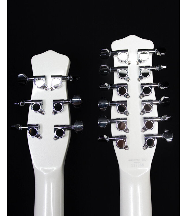 Danelectro 6/12 Doubleneck, White Pearl