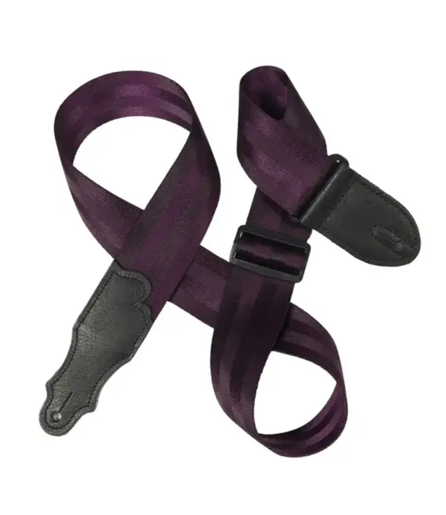 Franklin 2" Aviator Seat Belt Guitar Strap, Purple
