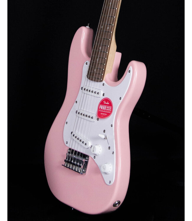 Squier Mini Stratocaster, Laurel FB, Shell Pink