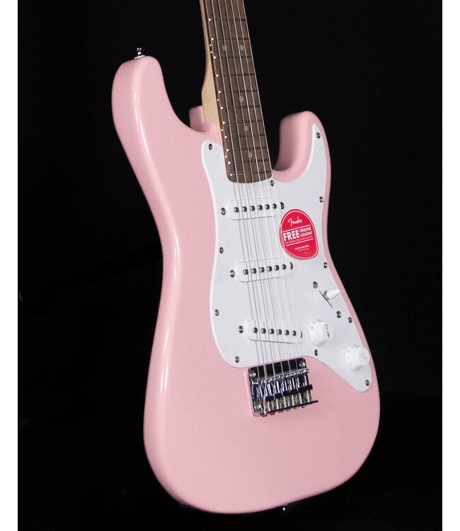 Squier Mini Stratocaster, Laurel FB, Shell Pink