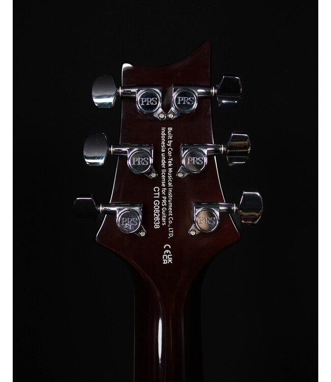 PRS SE Custom 24 Semi-Hollow with Piezo, Orange Tiger Smokeburst