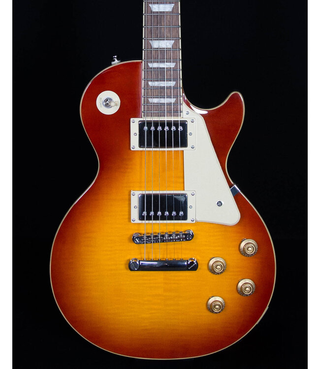 Epiphone Les Paul Standard 50s Figured Top, Washed Cherry Sunburst (Premium Gig Bag Included)