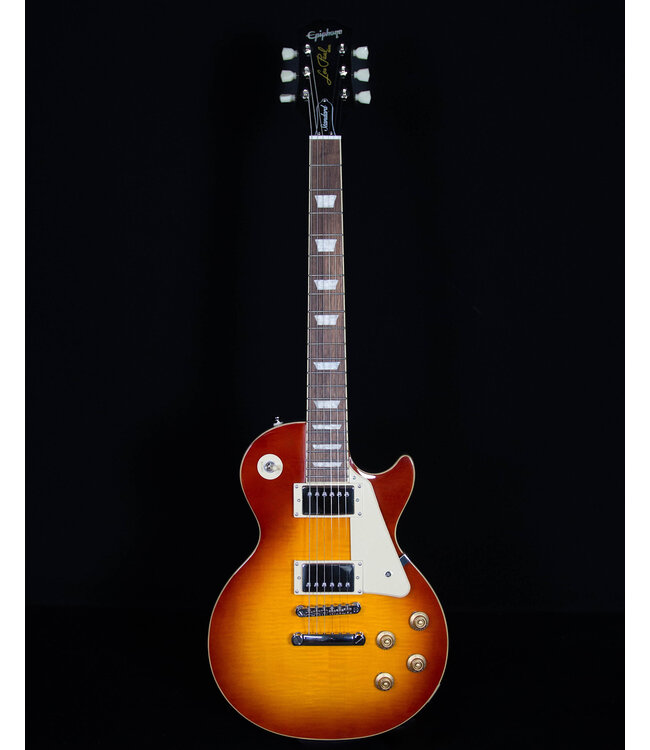 Epiphone Les Paul Standard 50s Figured Top, Washed Cherry Sunburst (Premium Gig Bag Included)