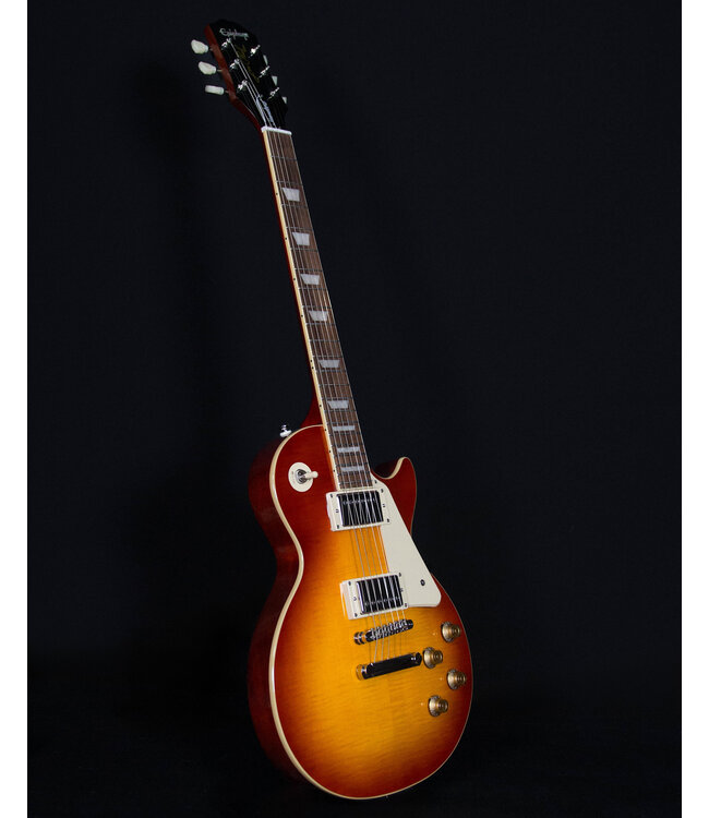 Epiphone Les Paul Standard 50s Figured Top, Washed Cherry Sunburst (Premium Gig Bag Included)