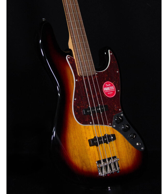 Squier Classic Vibe '60s Jazz Bass Fretless, Laurel FB, 3-Color Sunburst